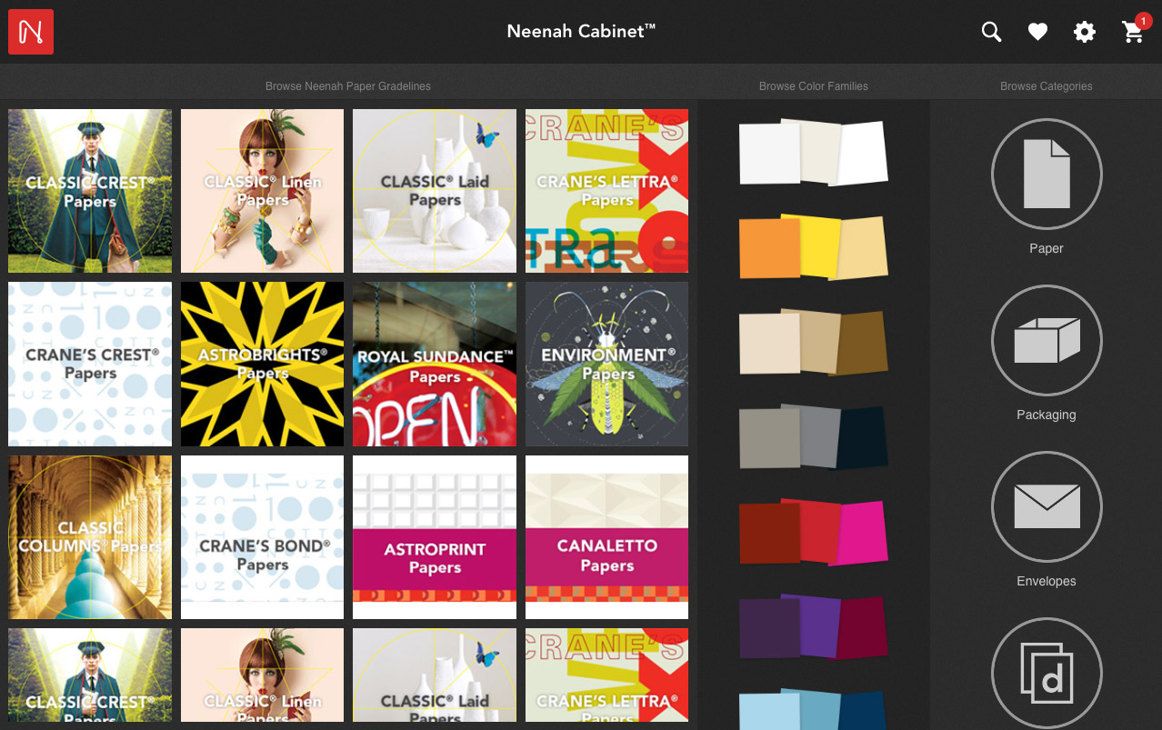 Neenah Cabinet Homepage Layout