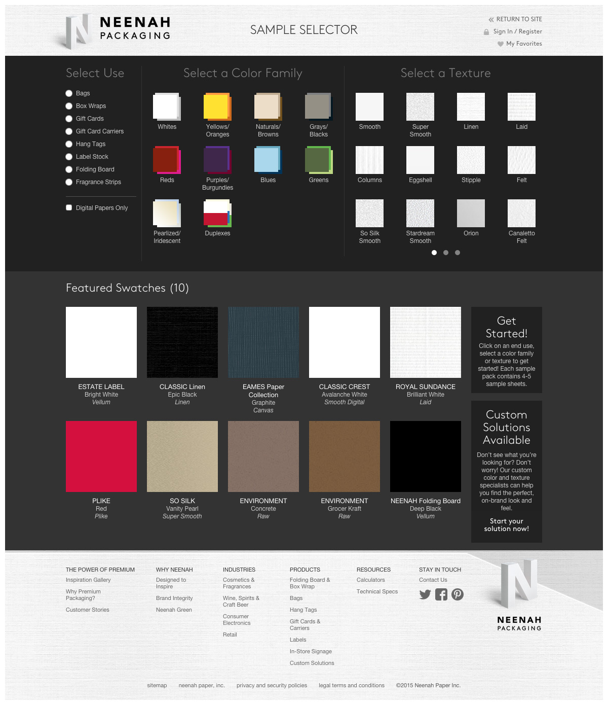 Neenah Packaging Internal Layout